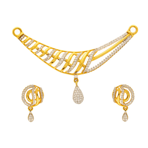 Designer tanmaniya mangalsutra pendant set