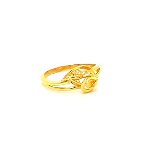 22k gold plain dreamy drapes ring