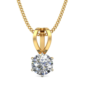 solitaire diamond pendant