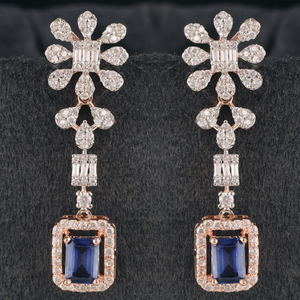 18Kt Gold Fancy Diamond Earring