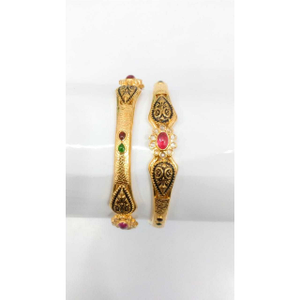 22KT Yellow Gold Ladies Jadtar Antique Copper
