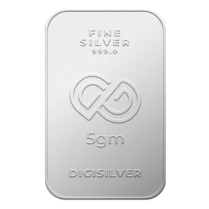 Digigold 5 gram silver mint bar 24k (99.9%)