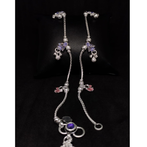silver classical ladies anklets payal RH-LA89
