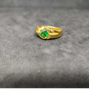 916 Men's colour stone gold ring