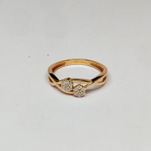 18KT Rose Gold Glam Ring KOR35