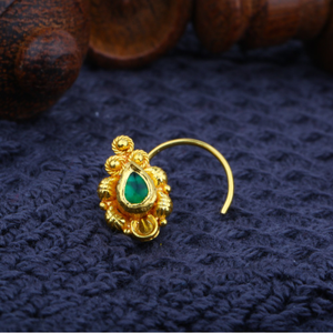 22K Gold Fancy Jadtar Nosepin JJ-010