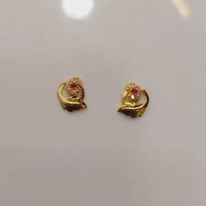 Gold Fine Design Casual Earring