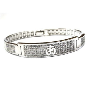 925 sterling silver gents om kada bracelet mg