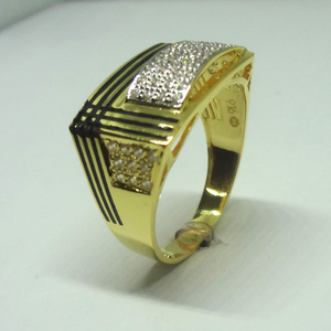 916 gold cz diamond trio patti design gents r