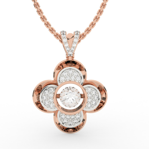 Floret Flower Diamond Pendant
