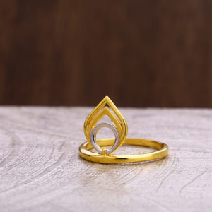 916 Gold CZ Delicate Ladies Plain Ring LPR297