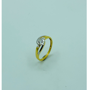 22ct gold ring single diamond