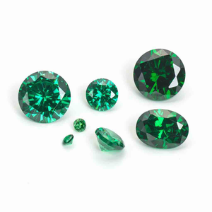 1ct round green cubic-zirconiacz