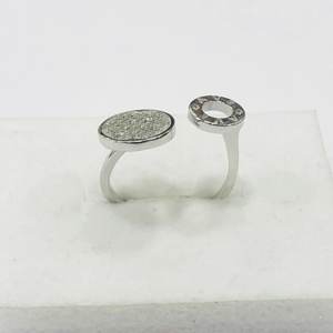 925 sterling sliver adjustable ring for women