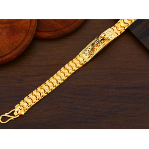 22kt gold men's plain bracelet mpb362