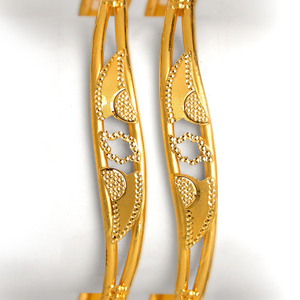 22kt gold fancy  kadali bangle bO-001