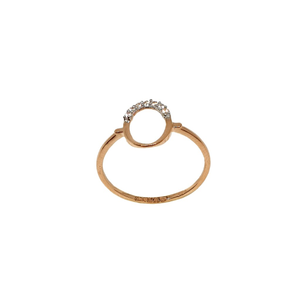 18K Rose Gold Oval Shaped Designer Ring MGA -