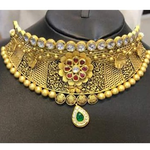 916 gold choker necklace