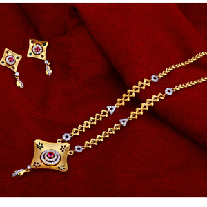 22kt gold fancy chain necklace  cn73