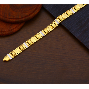 22kt gold  gentlemen's gorgeous plain bracele