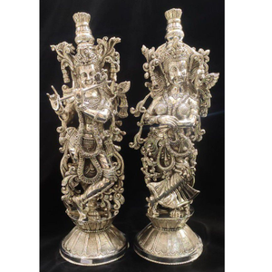 Pure silver radha krishna (high finishing)
