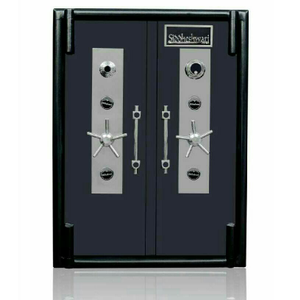 Highly secured twin door numeric combination 