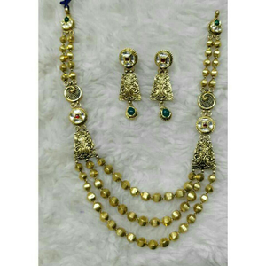 22K / 916 Gold Antique Jadtar 3 Line Necklace