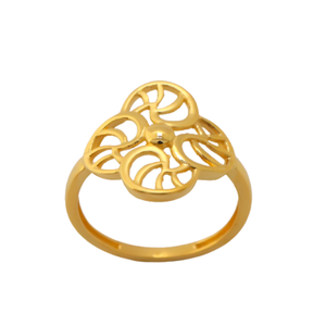 22k Gold Plain Sunshine Ring
