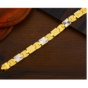916 Gold Plain Delicate Men's Bracelet MPB275