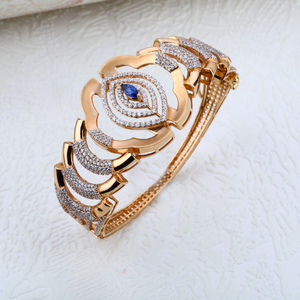 Rose Gold Ladies 18K Designer Kada-RLKB12