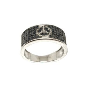 925 Sterling Silver Mercedes Benz Ring MGA - 
