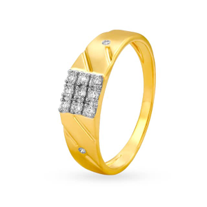 916 gold dazzling design ring