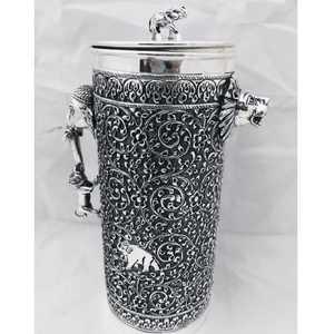 925 pure silver designer jug with lion face p