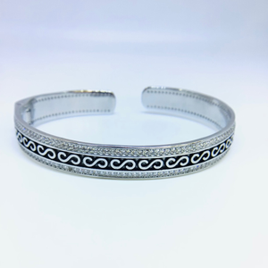 FANCY STERLING SILVER KADA BRACELET