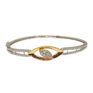 925 Sterling Silver CZ Diamond Designer Brace