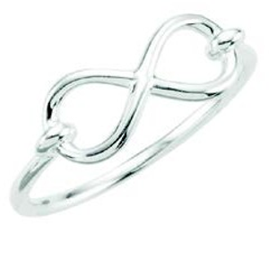 silver Infinity design ring