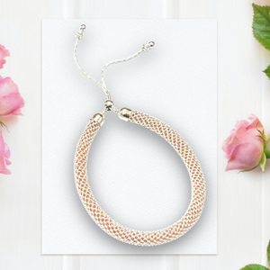 925 Silver Peach Color Bracelet