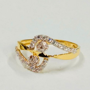 Gold handmade women ring