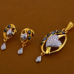 22 carat gold ladies pendants set RH-PS510