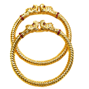 22k Gold Hathimora Copper Kadli Bangles MGA -