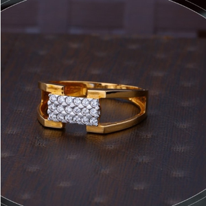 22k gold stunning cz ring for mens r18-395