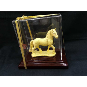 24kt gold horse