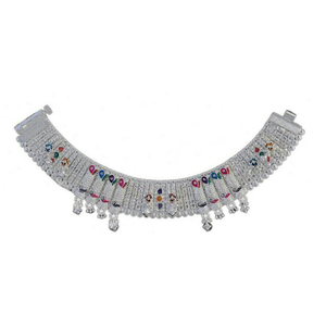 Fancy Silver Anklet