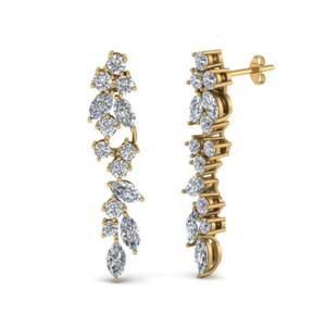 18 Kt Solid Yellow Gold Cubic Zirconia CZ Dan