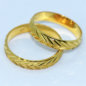 24K Gold Couple Ring