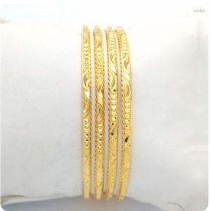 Gold Hallmark HOLLO Bangle - IP937