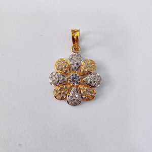 18k gold flower design exclusive pendant