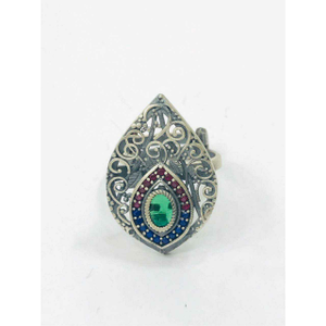 92.5 Sterling Silver Singapur Ring Ms-3282