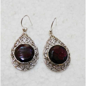 925 Silver Gemstones Earring