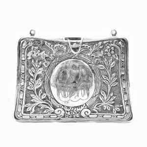 Designer Pure Silver Shoulder Bag For Women